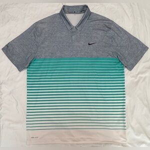 Nike Tiger Woods (TW) Collection Golf Polo Shirt, Dry-Fit, Men’s Size Large